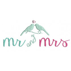 Stickdatei - Mr. & Mrs. Birdie